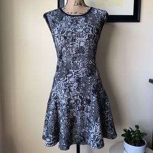 Eight Sixty fit and flair waffle tank dress